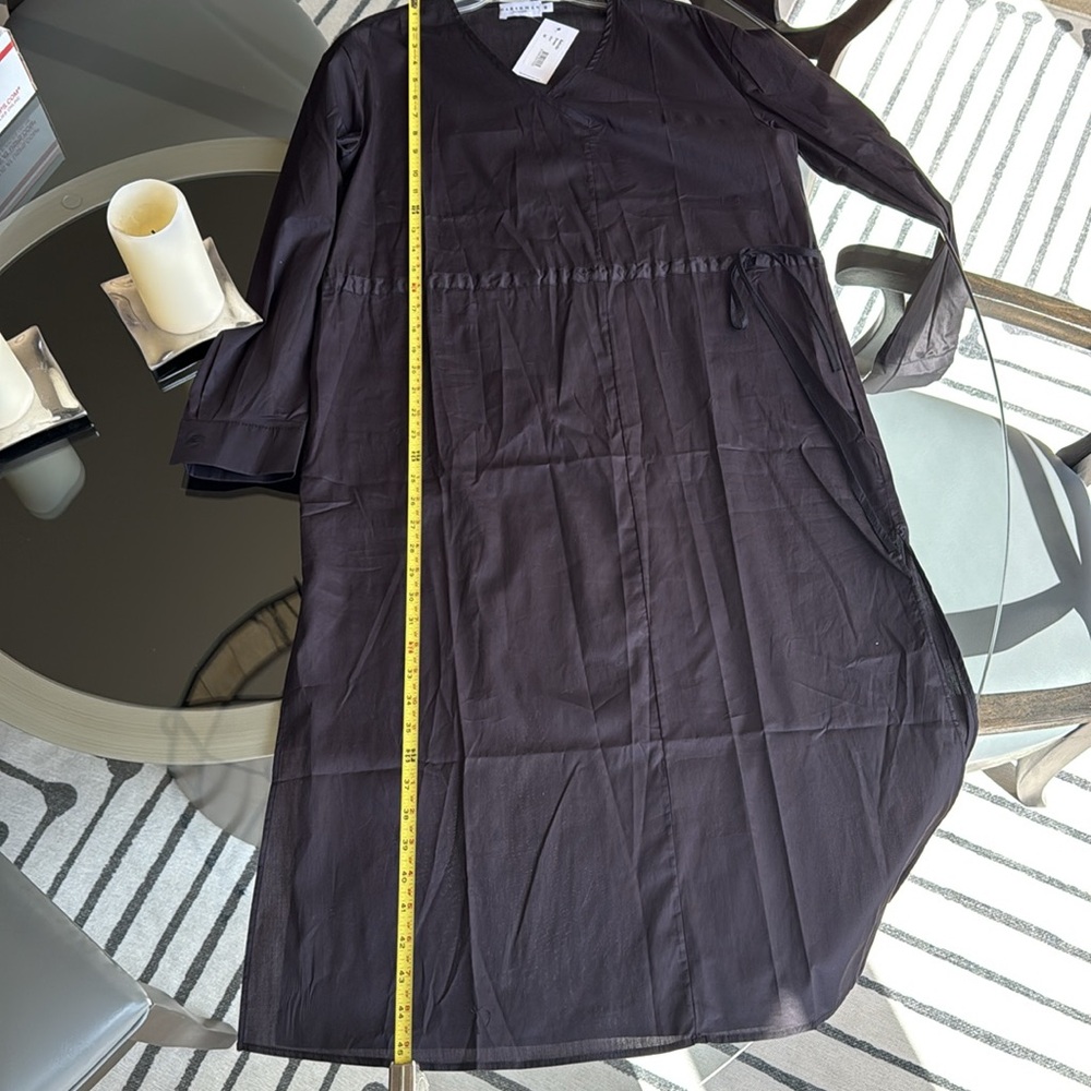 NWT Harshman Belinda Midi-Dress - black - 100% cotton - size medium - Picture 4 of 9